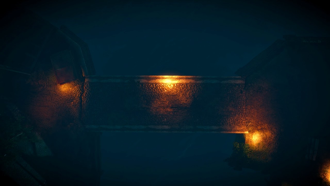 Bridge Nightime with Lights