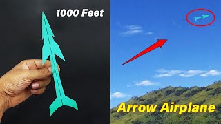 How to Make Paper Airplane - Step By Step Making Paper Arrow Airplane