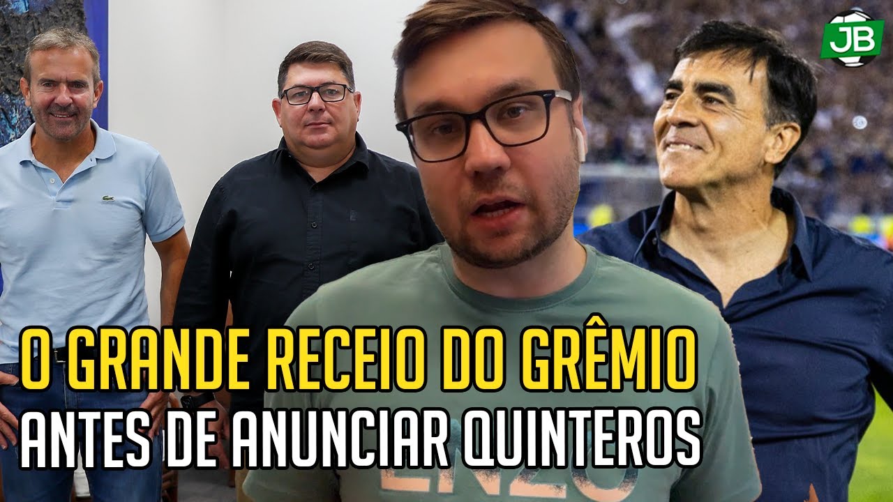 🔵 O GRANDE RECEIO DO GRÊMIO ANTES DE ANUNCIAR GUSTAVO QUINTEROS