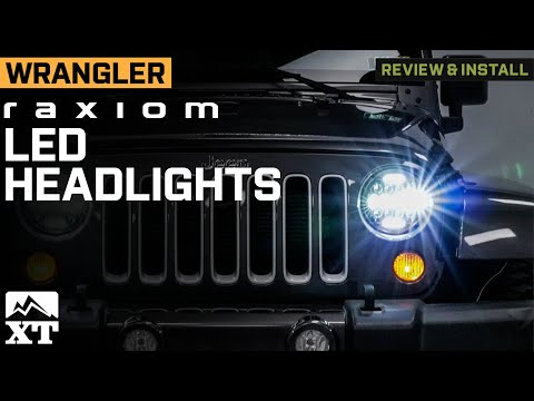 Jeep Wrangler Raxiom Axial Series 13-LED Headlights Review & Install