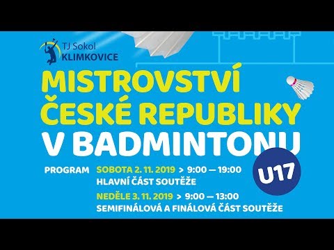 MČR V BADMINTONU 2019 U17 SOBOTA KURT 2