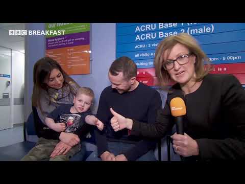 Young family speak to BBC Breakfast about their child's life-saving surgery