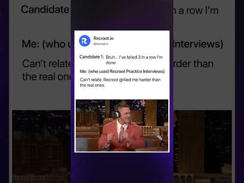 When AI Prepares You Better Than Real Interviews 😎 | Recroot Practice Interviews