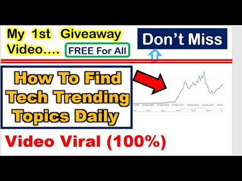 How to find trending topics/ideas on Youtube | Tech trending topics 2020 | Technology trends