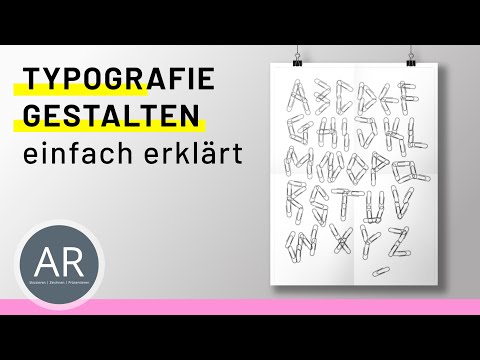 Typografie Gestaltung. Visuelle Kommunikation Studium. Mappenvorbereitung Kommunikationsdesign