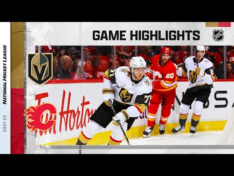 Golden Knights @ Flames 4/14 | NHL Highlights 2022