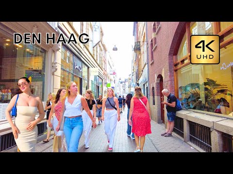 Den Haag (Hague), a beautiful city in the Netherlands, 4K walking tour, Travel Channel [4K UHD]