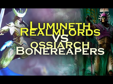 Lumineth Realmlords vs Ossiarch Bonereapers
