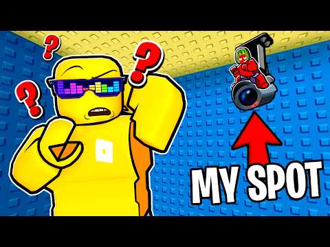 Hiding in IMPOSSIBLE SPOTS In Roblox (Shrink Hide and Seek)