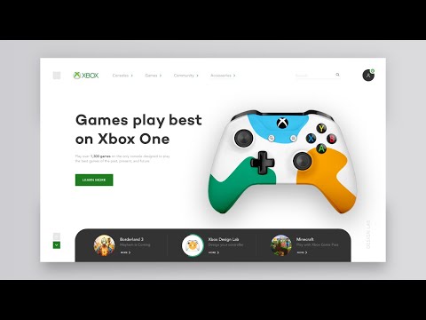 Adobe XD Landing Page Design Tutorial