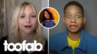 Chucky Interview: Alyvia Alyn Lind & Bjorgvin Arnarson on Working with Killer Doll | tooofab video