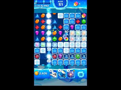 Jewel Pop Mania:Match 3 Puzzle Level 127 ( Ice Cream Town Episode ) - Walkthrough ( No Booster )