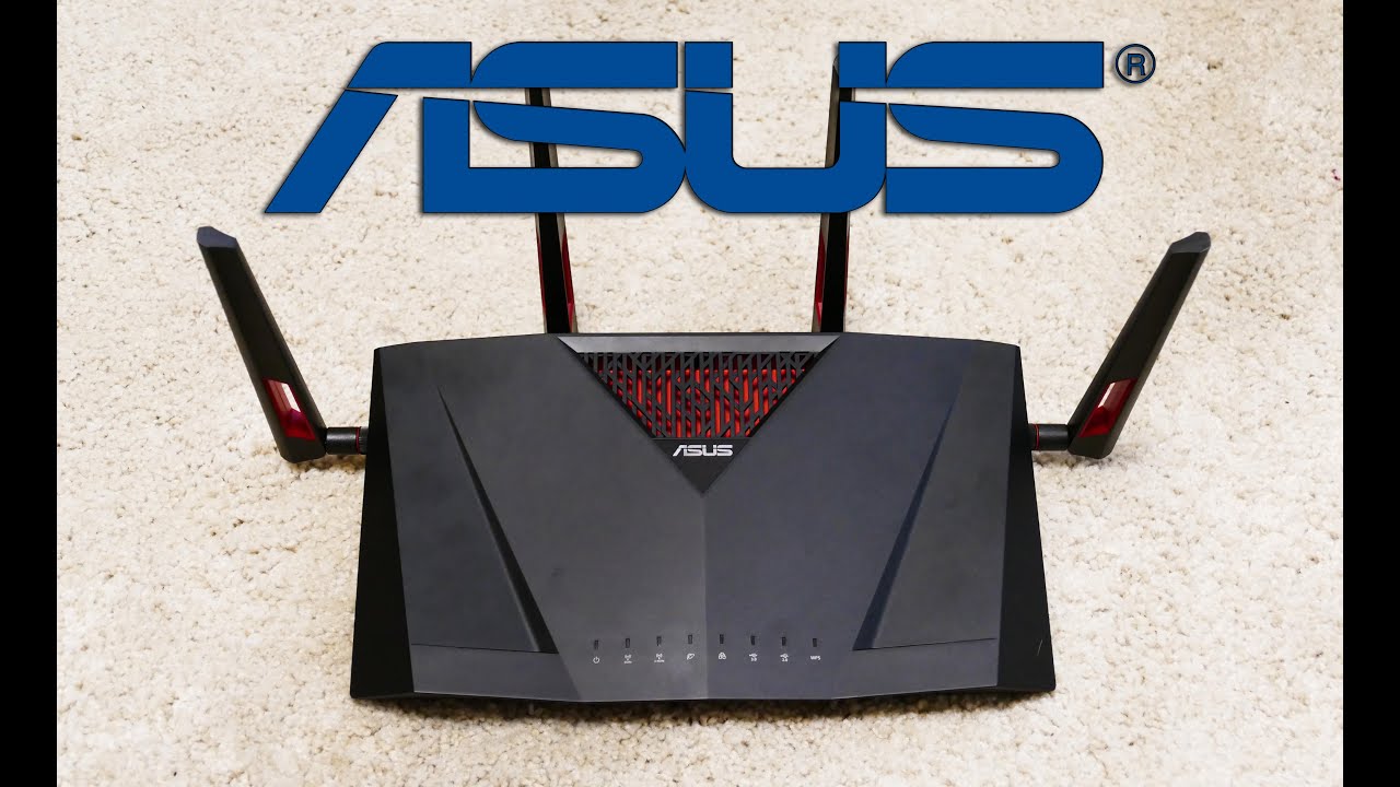 Wi-Fi роутер Asus RT-AC88U, черный/красный