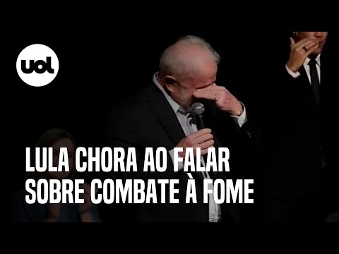 Lula chora em discurso e é aplaudido: 'Jamais esperava que a fome voltasse'