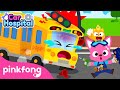 The Yellow Bus Is Broken Car Hospital Wheels On The Bus Round And Round Pinkfong Official