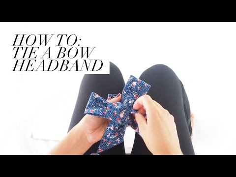 How to Tie a Bow Headband Wrap Tutorial