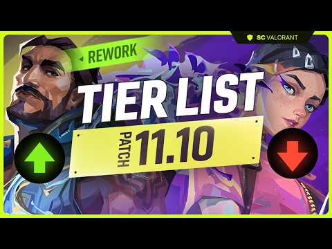 *NEW* Valorant AGENT TIER LIST for PATCH 11.10 - Is the HARBOR REWORK any good?!