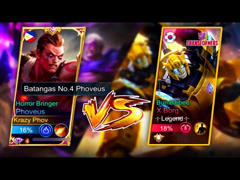 MY PHOVEUS MET THIS TRANSFORMER IN RANKED GAME! WHO WILL WIN? MUST WATCH! | Mobile Legends