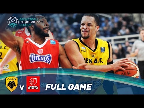 AEK v Juventus Utena - Full Game - Play-Off Qualifiers 2 - Basketball Champions League