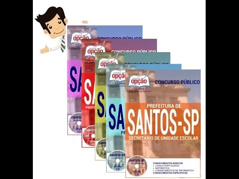 Apostilas Concurso Santos 2016 - Cargos de Nível Fundamental, Médio e Superior