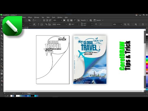 "This Travel Flyer Design in CorelDRAW Will Leave You Speechless! | Unbelievable Design Trick!"