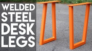 Walnut Plywood & Steel Desk, Part 1: Welding the Steel Legs | Crafted Workshop