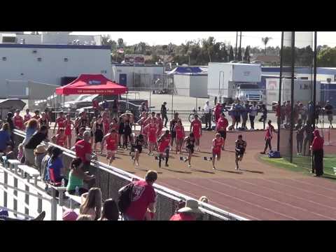 FSB 100m vs HB 4-16-15 - Los Alamitos Boys