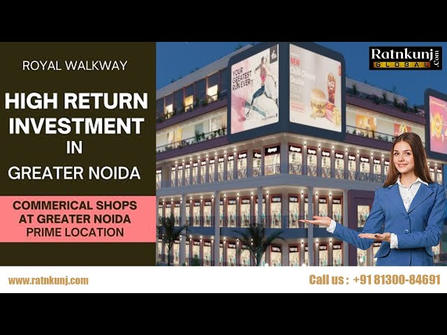  180sqft commercial shop  for sale The Royal Walkway Gamma 1 Greater