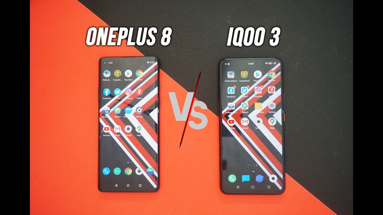 OnePlus 8 vs iQOO 3 Speedtest Comparison