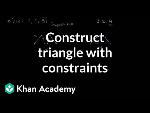 Constructing triangles