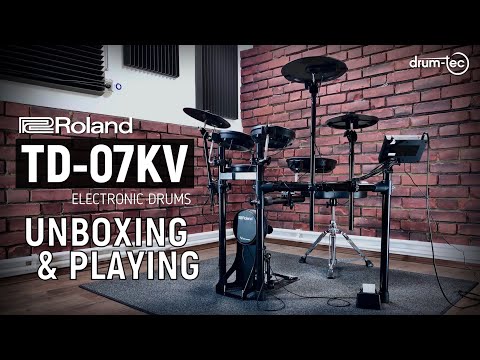 Roland TD-07KV Electronic Drums Unboxing & Playing by drum-tec