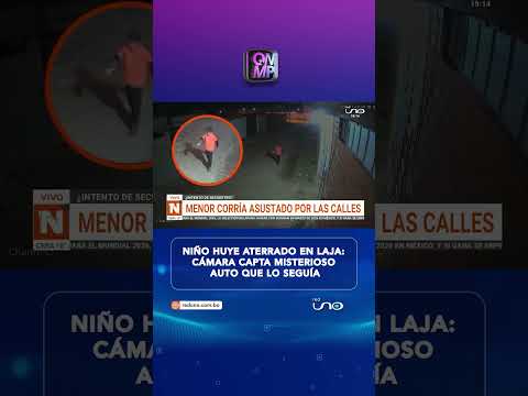 Niño huye aterrado en Laja: cámara capta misterioso auto que lo seguía