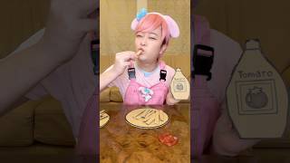 PICK UP CARDBOARD KETCHUP！#asmr