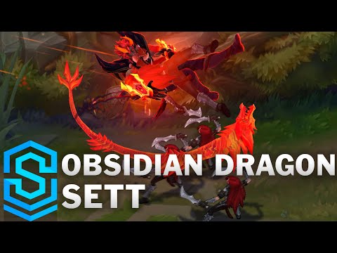Obsidian Dragon Sett Skin Spotlight - League of Legends