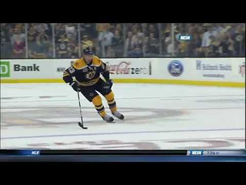 Chris Kelly scores on a penalty shot 10/3/13
