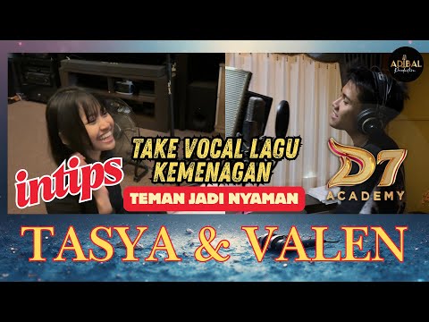 A peek at the excitement of taking vocals for D'Academy 7's winning song | Tasya & Valen