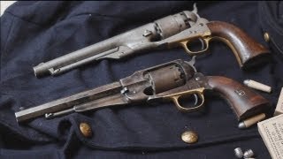 Original 1858 Remington New Model Army vs original Colt 1860 Army percussion revolver