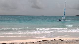 preview picture of video 'Sandals Emerald Bay, Exumas Bahamas CATAMARAN by Lynn Alpha World Travel 919-467-5020'