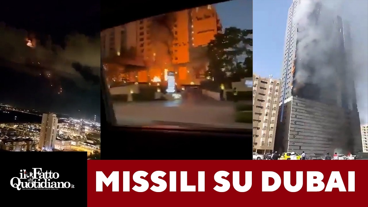 Missili e droni iraniani sugli Emirati Arabi: colpiti anche gli alberghi di lusso a Dubai