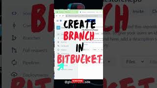 🔥 Create Branch in Bitbucket #shorts  #devops  🔥