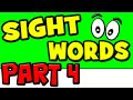 SIGHT WORDS For Kids 4 High Frequency Words With Sentences