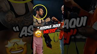 O CARA PEDIU PRO MESSI FAZER ALGO BIZARRO