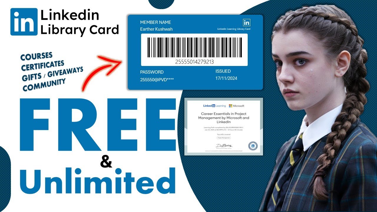 LinkedIn Learning Library Card FREE ACCESS || 🤑 [ 100% FREE ]