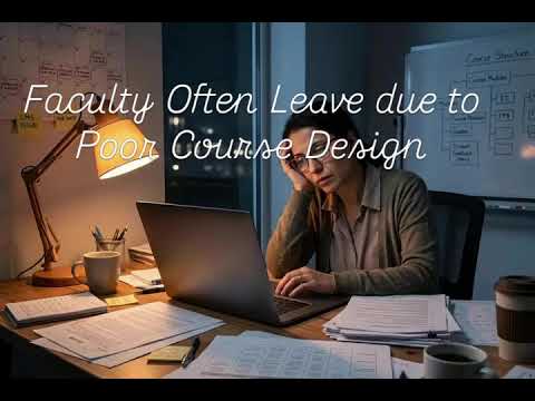 Poor Course Design Impacts Faculty Retention. Dani Babb at www.babbeducation.com
