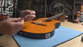 Video thumbnail for Epiphone Chet Atkins Electric Classical Guitar by Dave's World of Fun Stuff