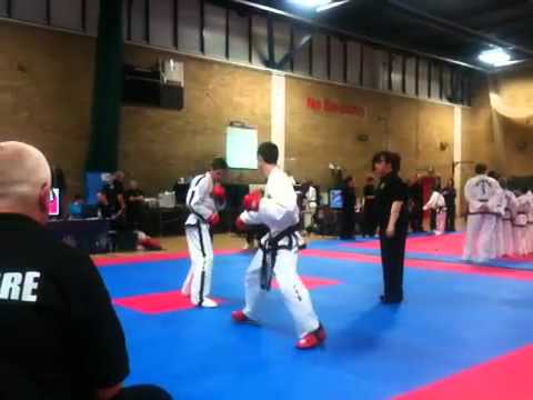 Lee Hollingsworth Vs Jack Creber 2 - UK ITF  Taekwon-Do Welsh Championships 2012