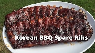 Korean Style Spare Ribs | Spare Ribs Korean Style on Big Green Egg Malcom Reed HowToBBQRight