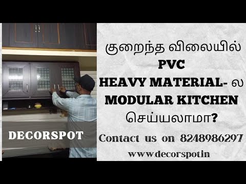 Modern pvc modular kitchen cabinet