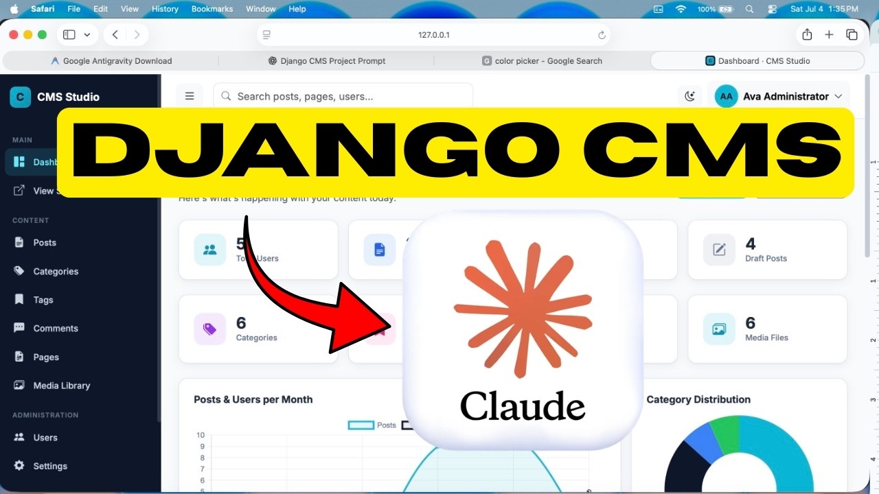 Build a Professional Django CMS with Claude AI (Full Project from Scratch!) 🚀
