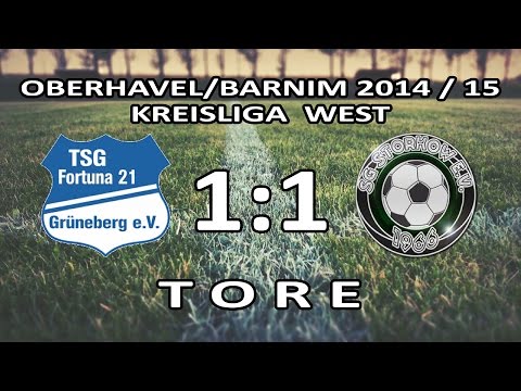 FORTUNA GRÜNEBERG - SG STORKOW 1:1 - Tore [Kreisliga West OHV/BAR 2014/15 - 27.Spieltag]